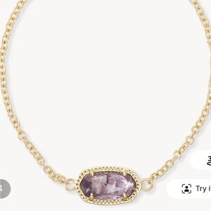 Kendra Scott Gold Bracelet with Amethyst stone